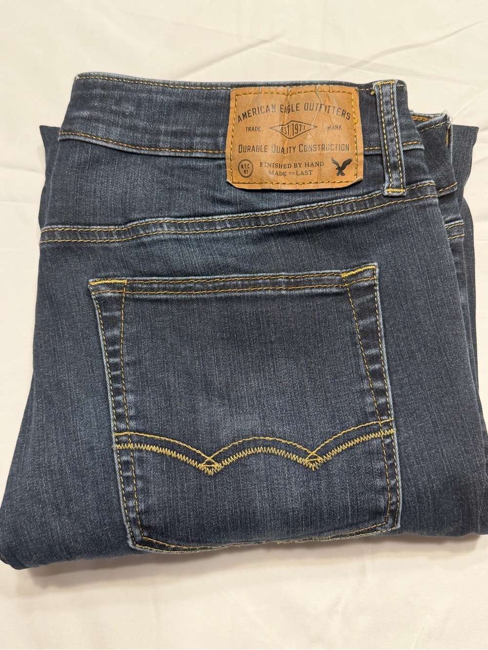 American Eagle Outfitters Extreme Flex Men’s Dark Blue Jeans 34x36